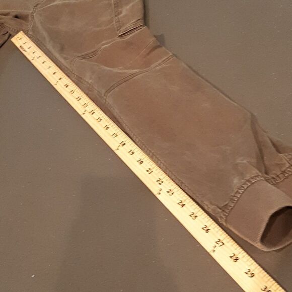 Divided Olive Green Cargo Pants with Drawstring Waist - Picture 9 of 14